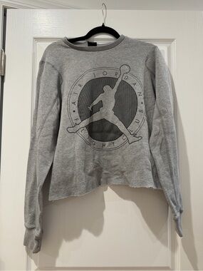 Jordan Grey Jumpman Sweatshirt Size M